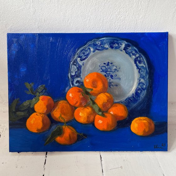 Still life with tangerines