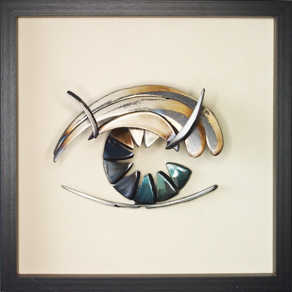 Surrealistic Portrait Relief By Stevlin Yovchev, 11 X 11", "Now", Original Artwork