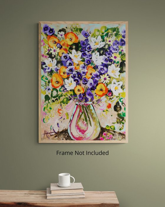 Lilies and Larkspur