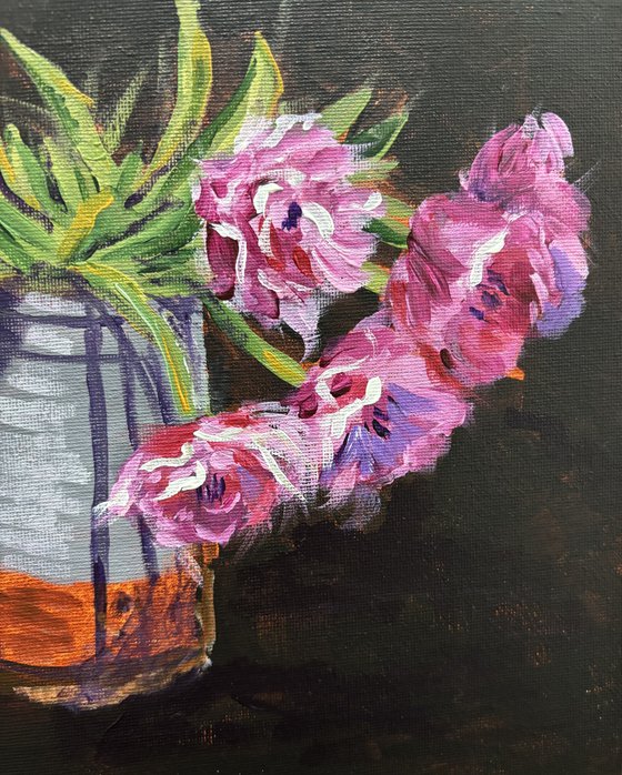 Pink Tulips Still Life