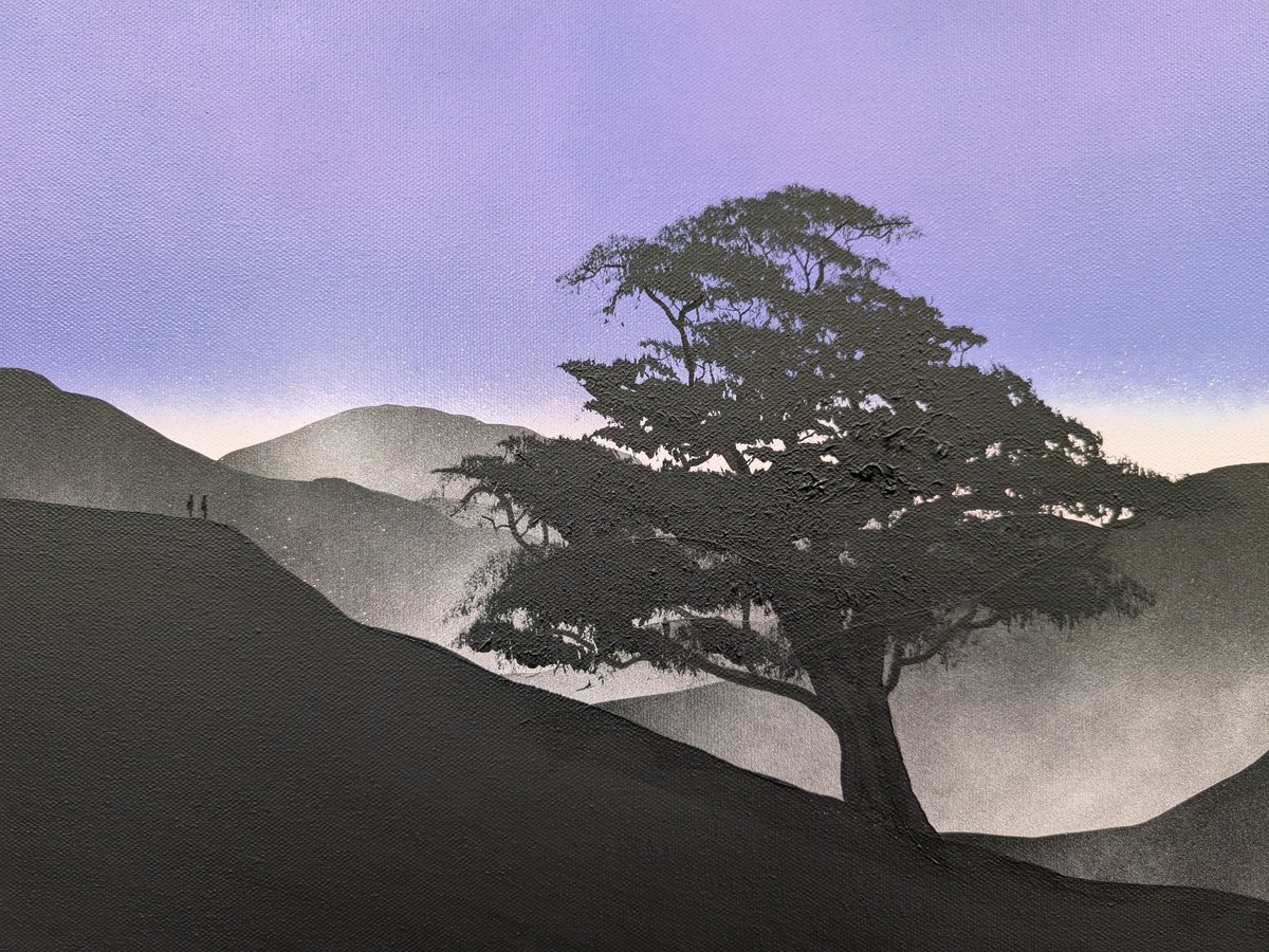 Landscape Acrylic Painting By Robert Owen Bloomfield, 24 X 16", ShaS?di?i?n 23, Original Artwork