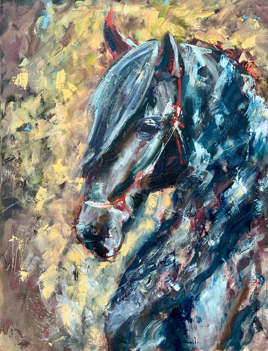 Black Beauty Oil painting by Alexandra Jagoda (Ovcharenko) | Artfinder