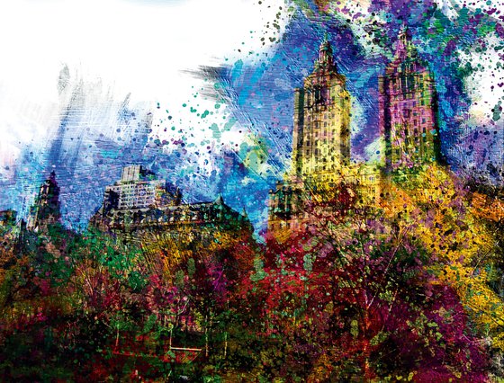 Gotas de color, Central Park/original artwork