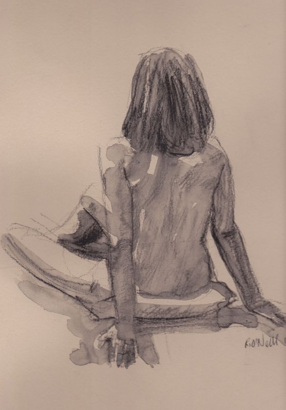 Seated nude