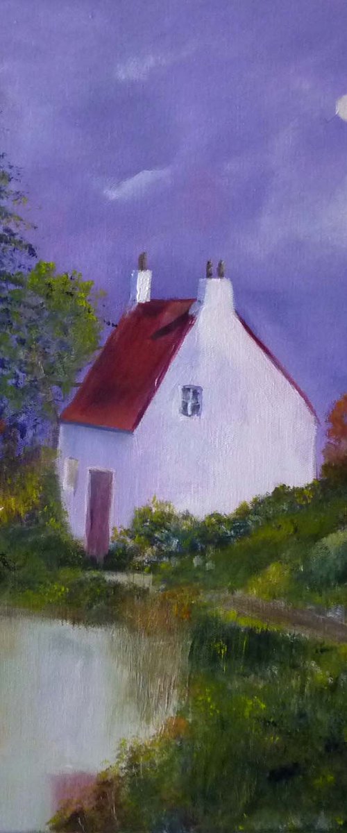 Cottage by the Lochan by Margaret Denholm