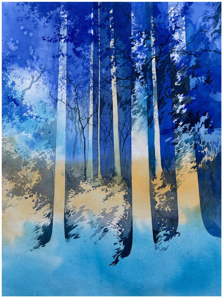 Impressionistic Watercolour , Landscape By Nazar Grunyka, 12 X 15, Artwork For Sale On Artfinder