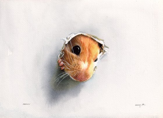 Mouse in hole