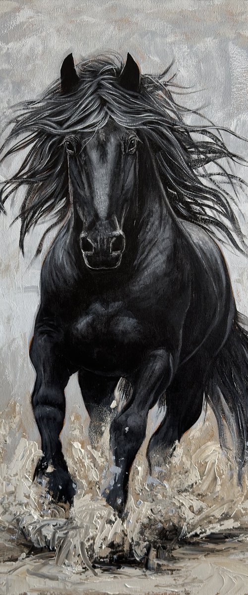 Black Horse by Elena Adele Dmitrenko