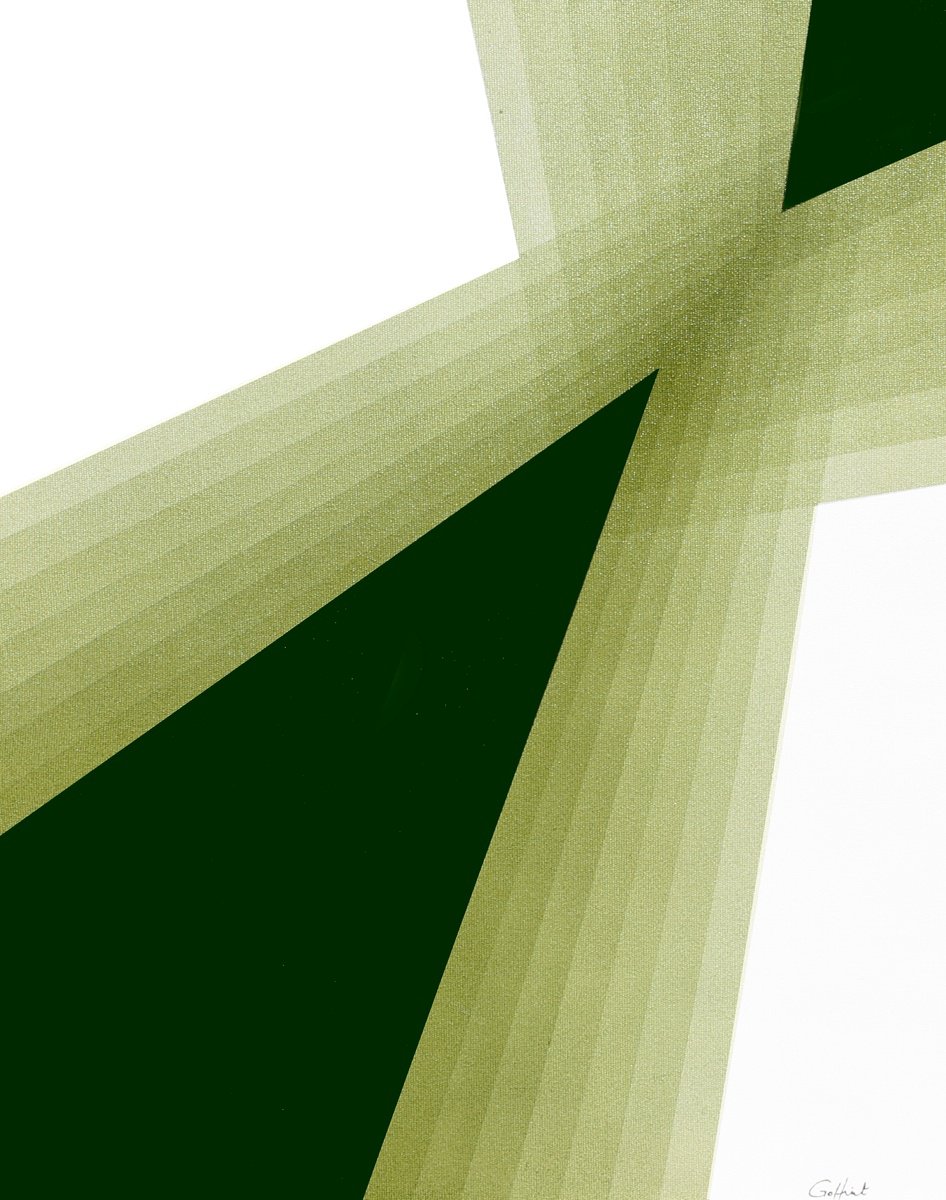 Abstract Acrylic Painting By Catia Goffinet, 16 X 20, Conv Or Div 5, Original Artwork