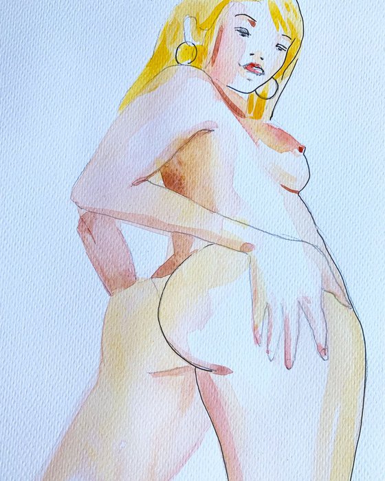 Figure-woman painting