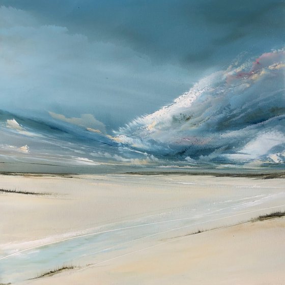 Evening Clouds medium seascape painting