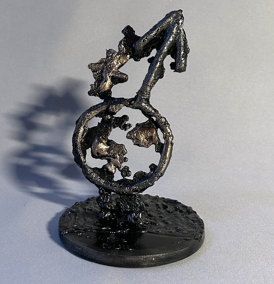 Organic Still Life Sculpture By Philippe Buil, 3 X 5", Male Symbol 19-25, Original Artwork