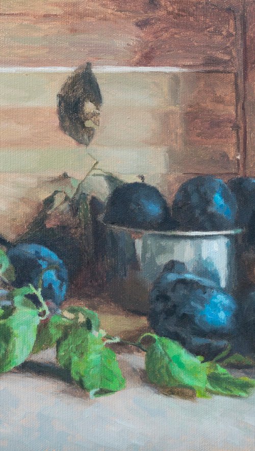 Blue plums by Radosveta Zhelyazkova