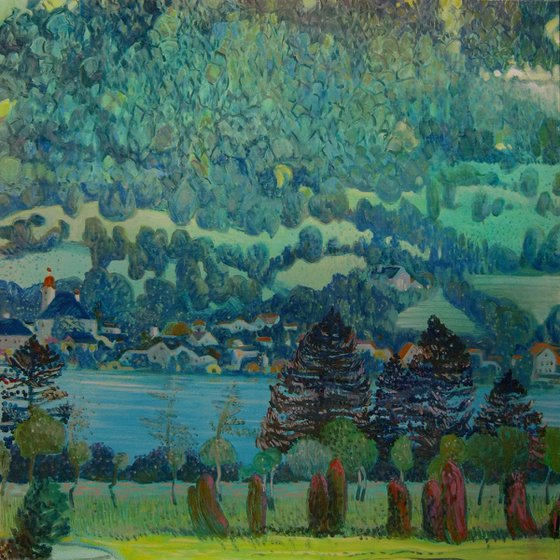 "Hills" based on the works of G. Klimt