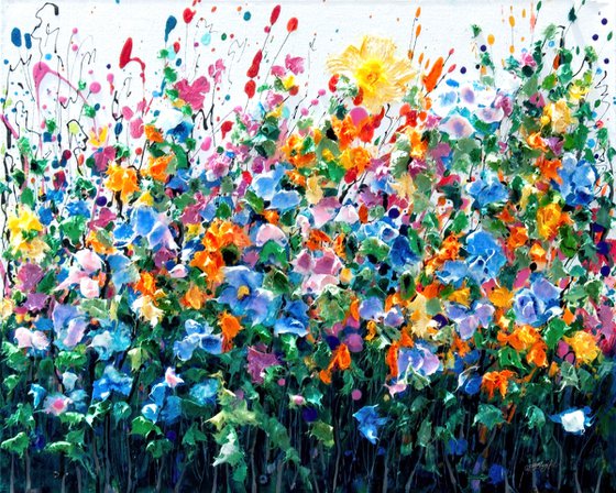 Lush Meadow with Palette Knife