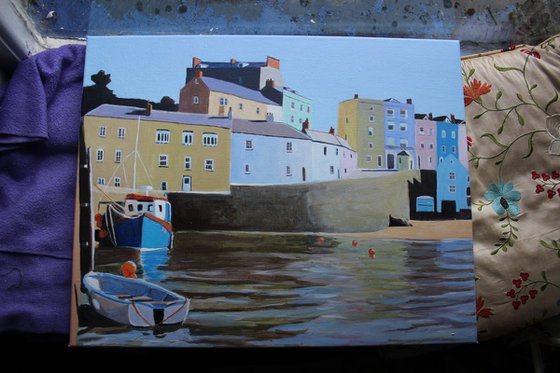 Across Tenby Harbour, Wales