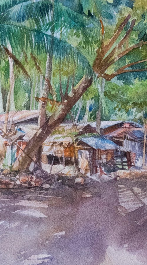 Philippine village by Inna Katsev