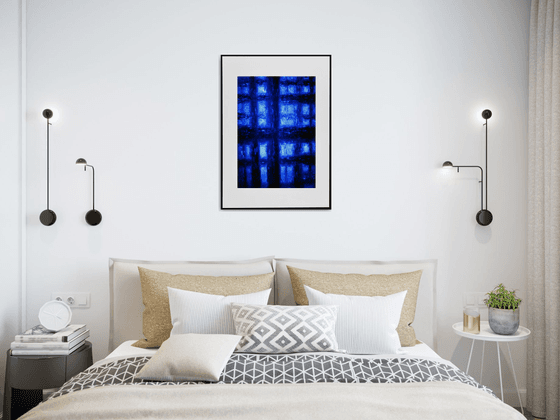 " Black and Blue Geometry "  Limited Edition 1 / 15