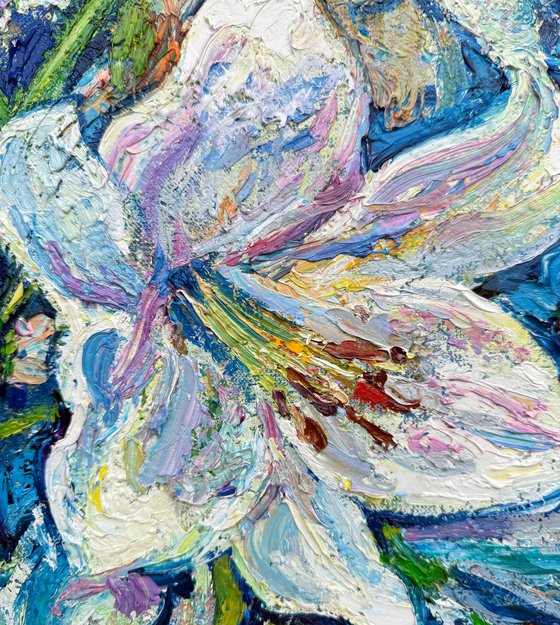 Lilies in the wind