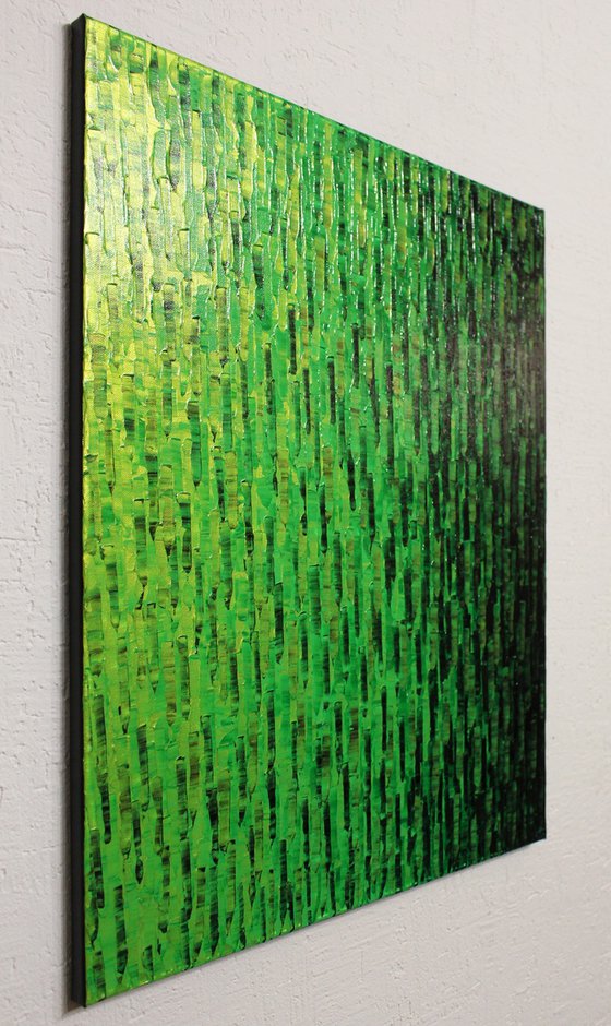 Iridescent green gradient