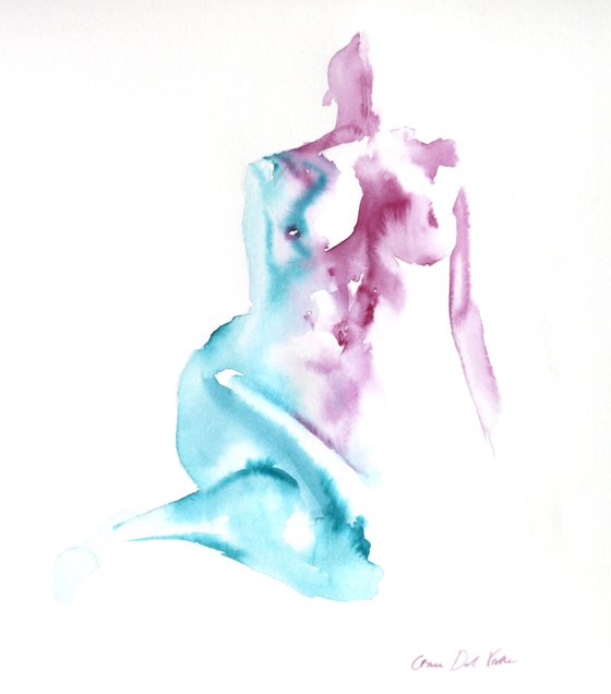 Nude painting "In Fluid Form XII"