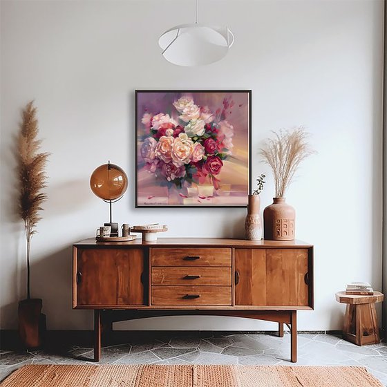 Roses. Tea for three