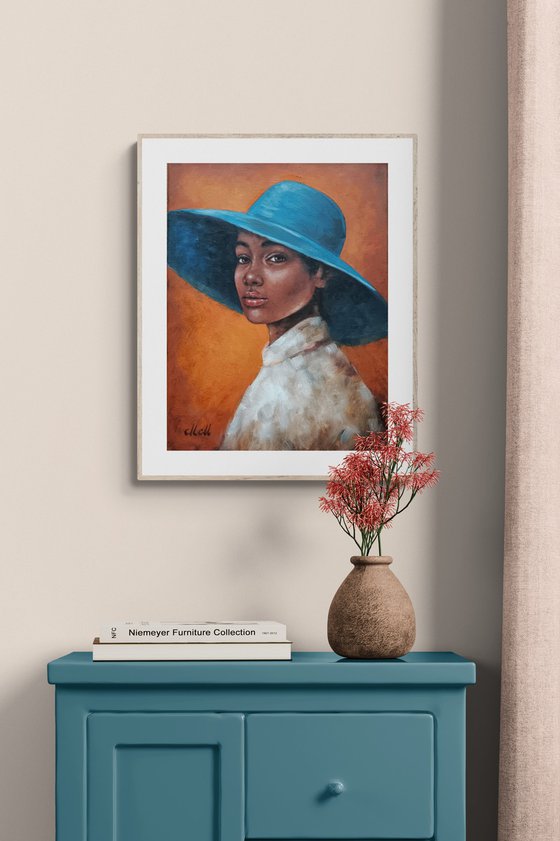 African Beauty wiht a hat