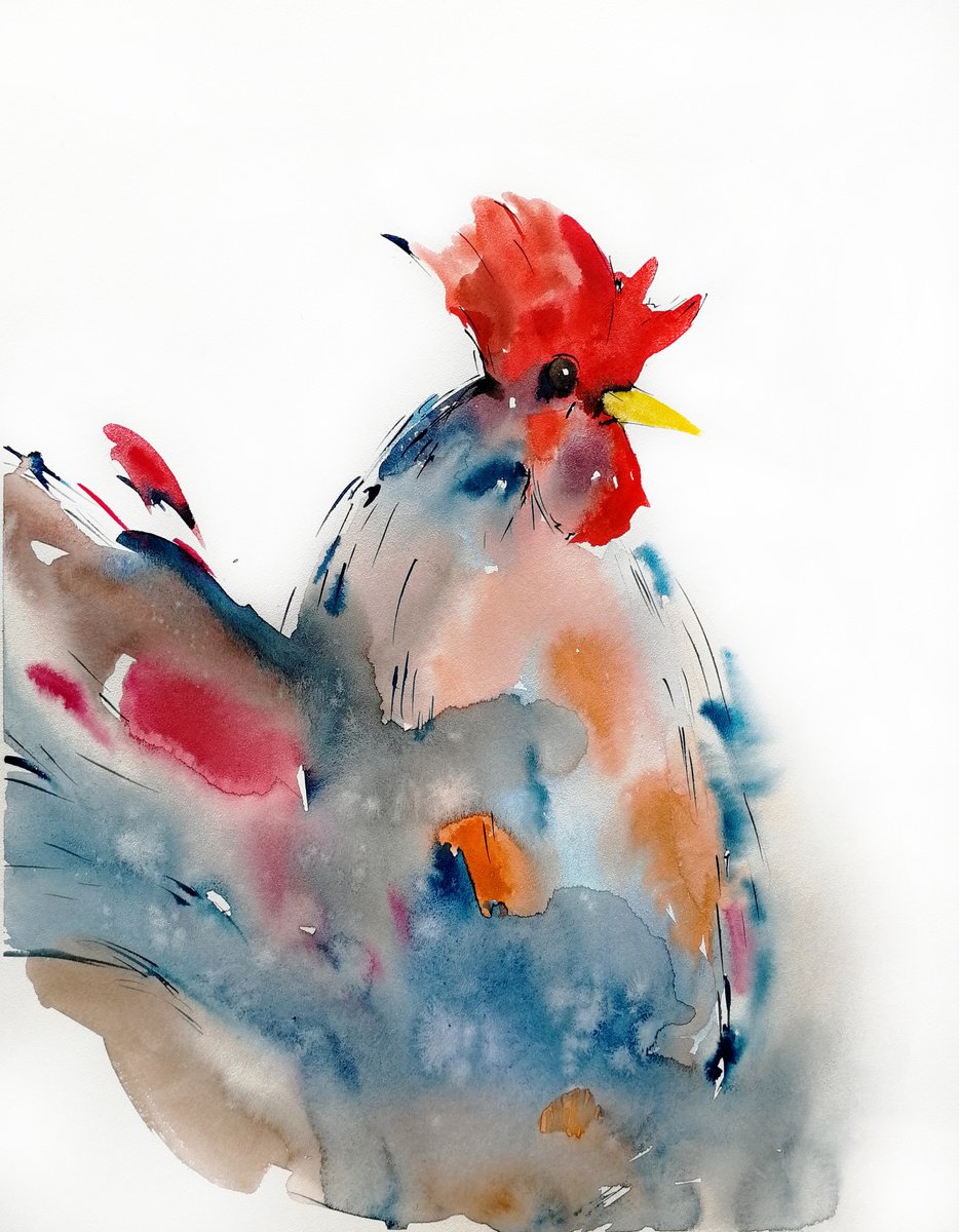 Rooster by Marina Zhukova