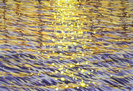Sea. Evening light .