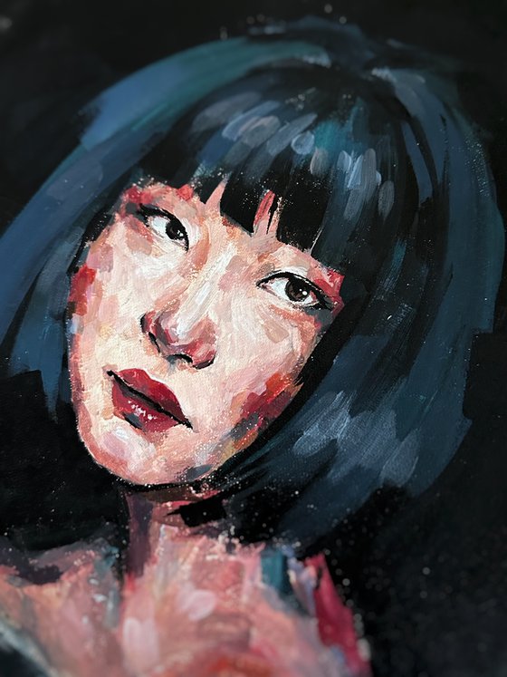 Korean girl acrylic