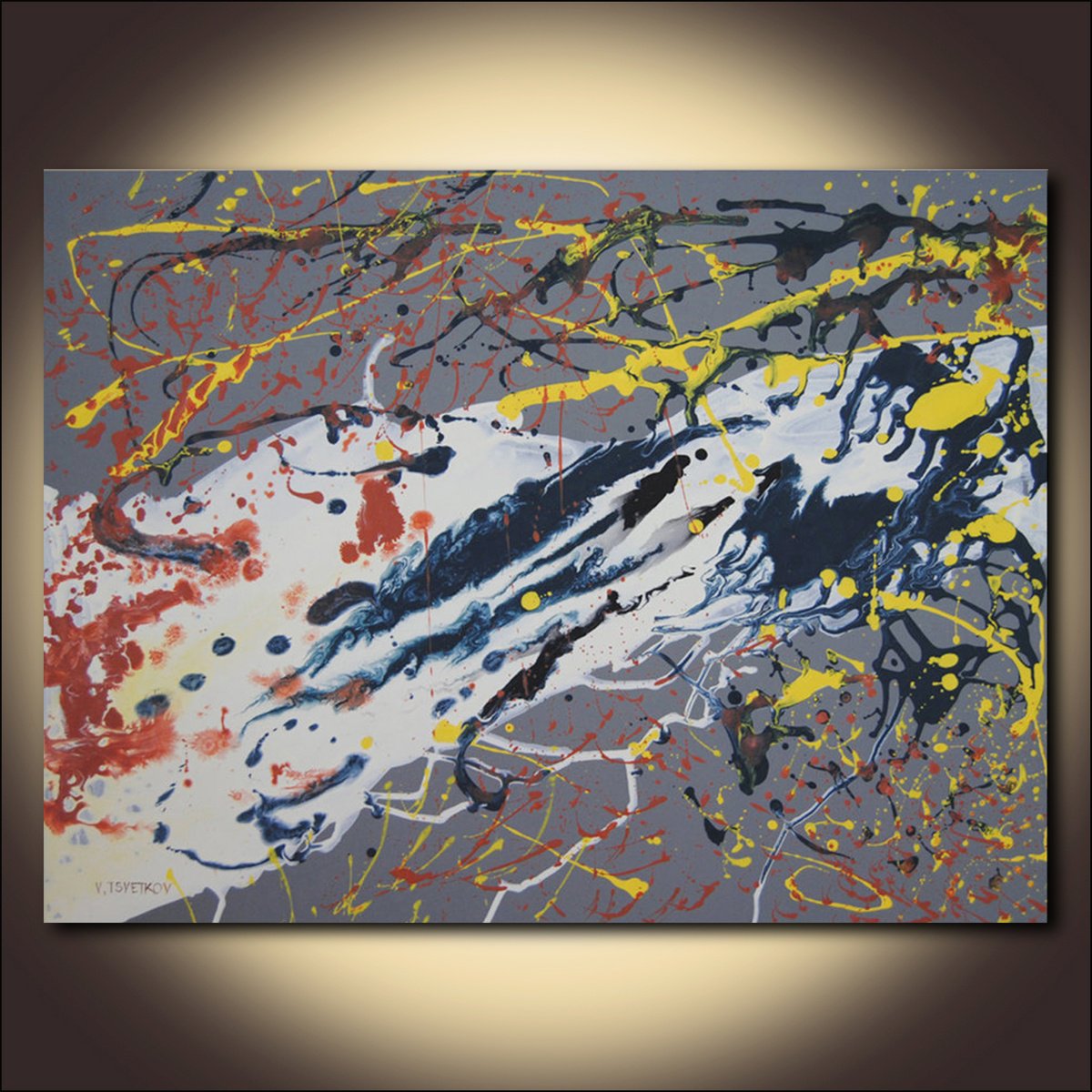 Abstract Composition 25 By Valeri Tsvetkov, 31 X 24, Artwork For Sale On Artfinder