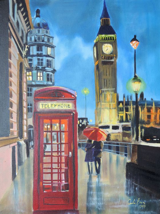 London painting "Out on the town"