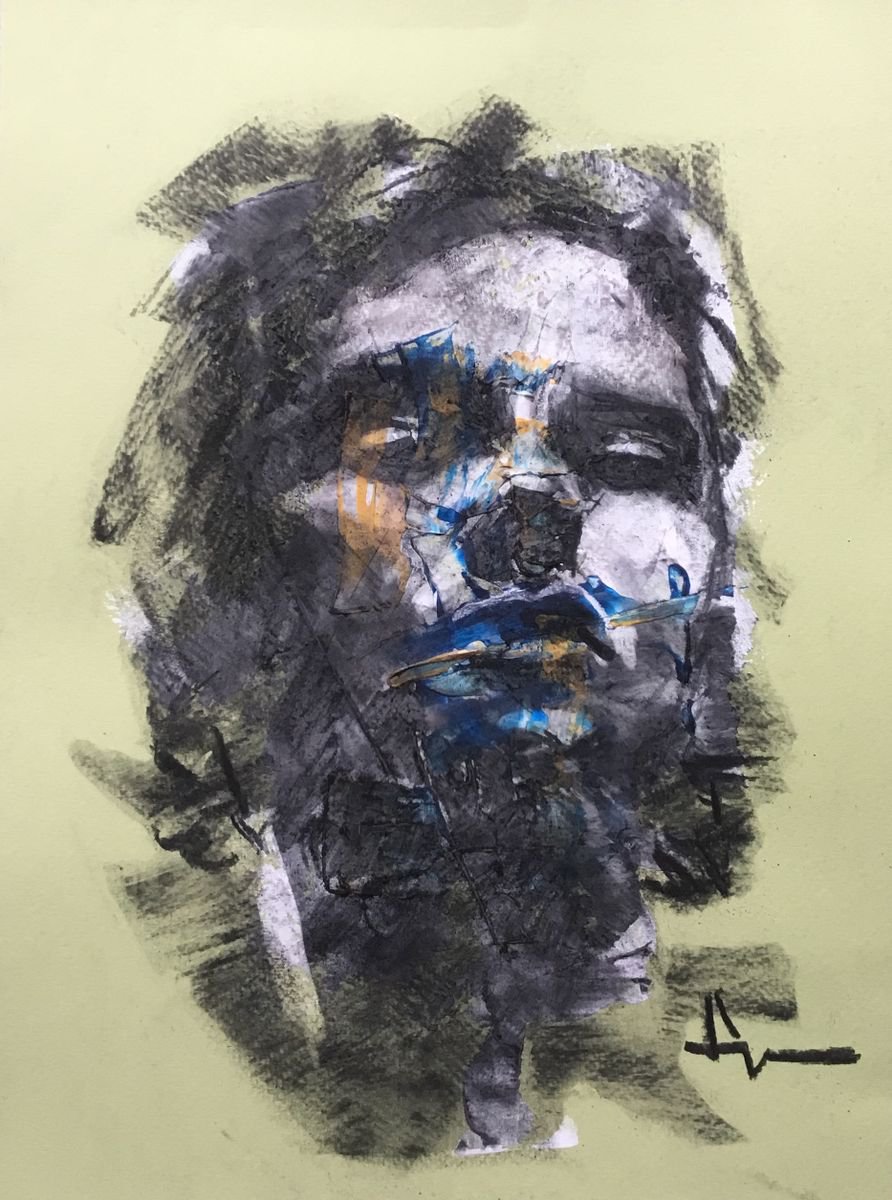 Expressive Charcoal Drawing , Zarah By Dominique Deve, 9 X 13, Artwork For Sale On Artfinder