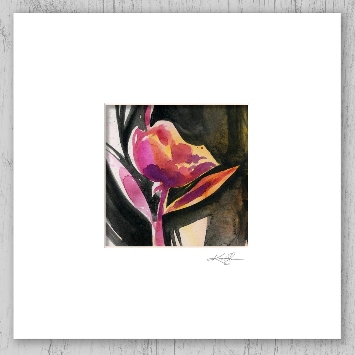 Tulip Dream 1 - Floral Abstract Painting by Kathy Morton Stanion by Kathy Morton Stanion