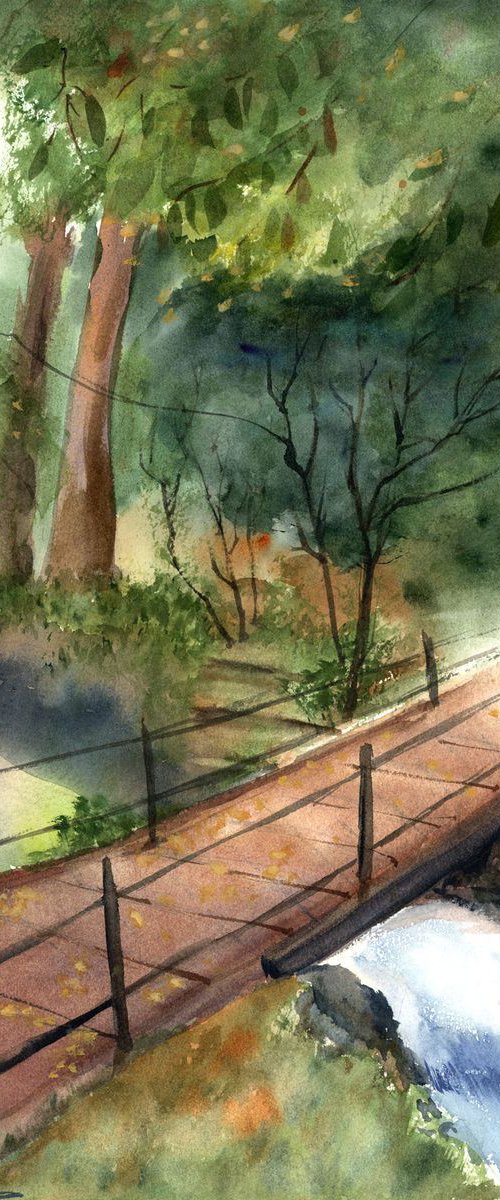 Forest Landscape by Olga Tchefranov (Shefranov)