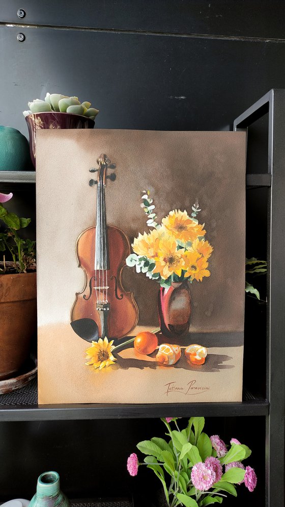 Music and flowers