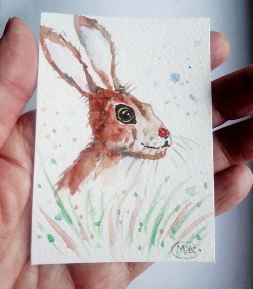 Hare Miniature by MARJANSART