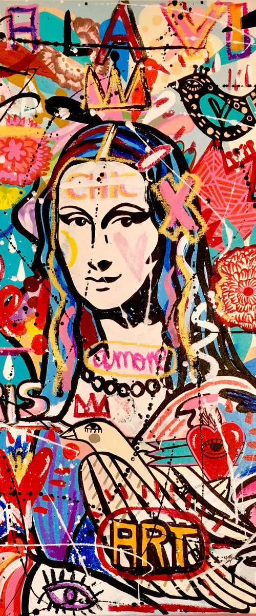 Pop Monalisa by Mercedes Lagunas