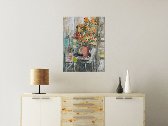 Winter Greenhouse Nasturtiums