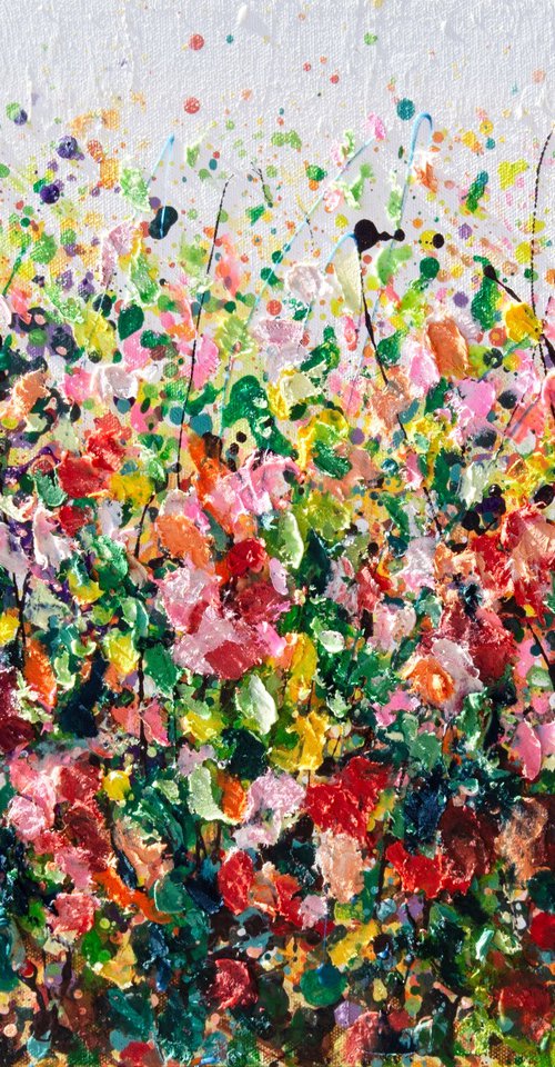 Impasto Garden Symphony by Lena Owens at OLena Art