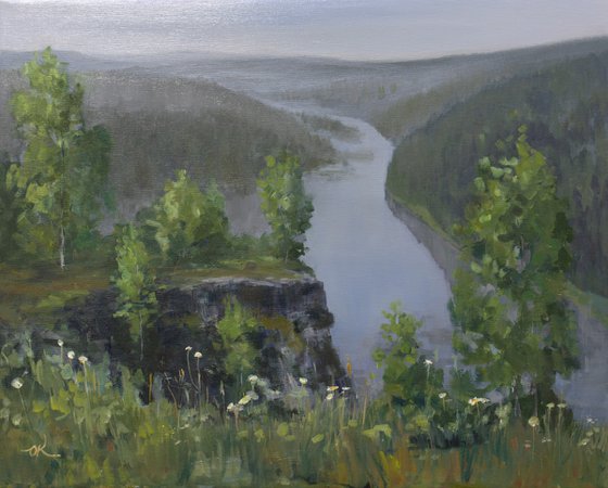 Misty Morning Over River Kos'va