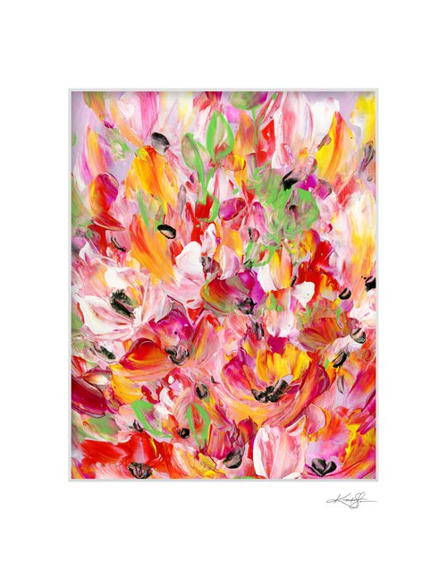 Tranquility Blooms 40 - Flower Painting by Kathy Morton Stanion by Kathy Morton Stanion
