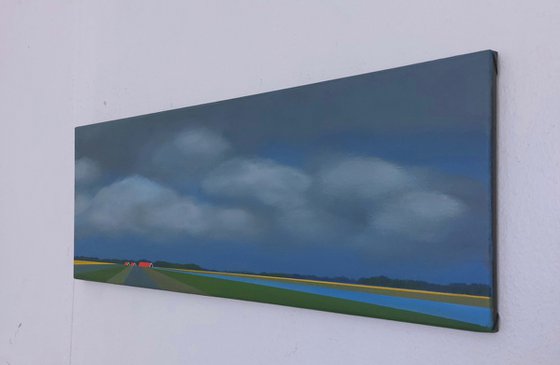 Floating Clouds, Colourful Fields