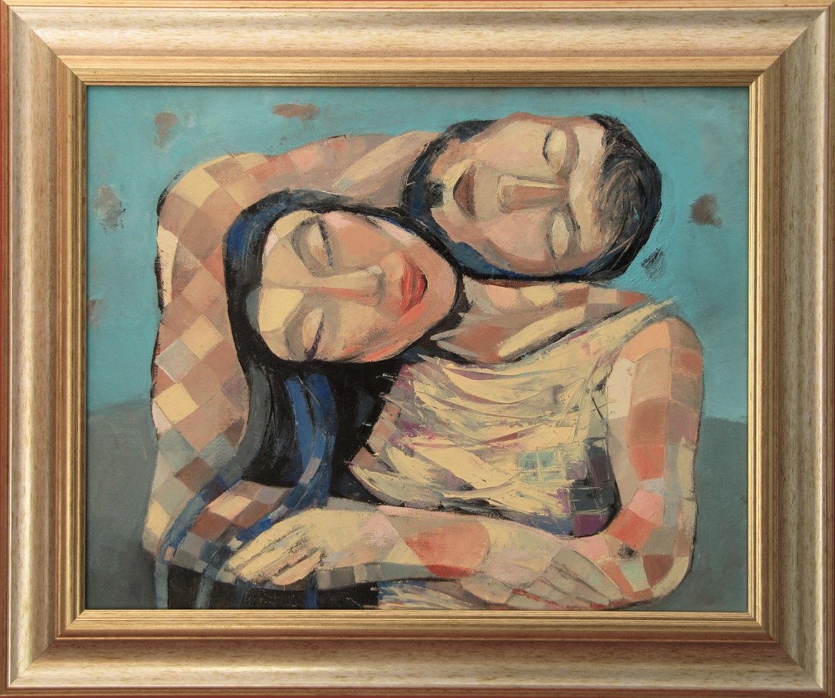Expressive Oil Painting , Here I Am By Galya Koleva, 22 X 19, Artwork For Sale On Artfinder