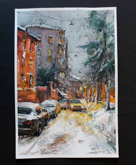 The City after the snowfall