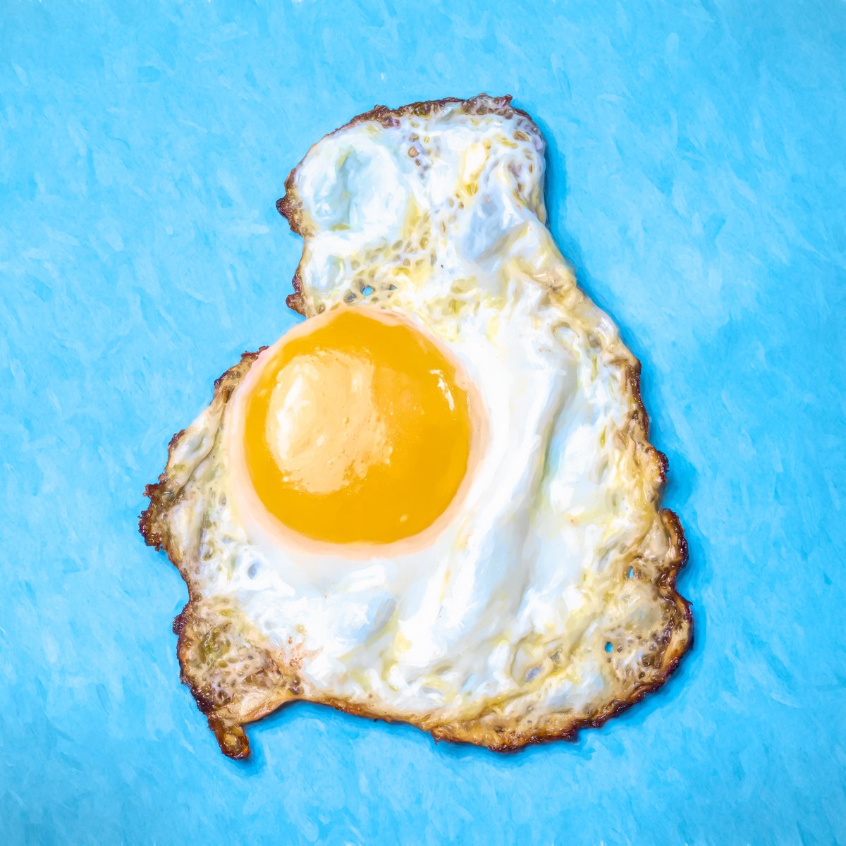 Impressionistic Still Life Photograph By Paul Nash, 24 X 24", After Tjalf Sparnaay An Egg, Original Artwork