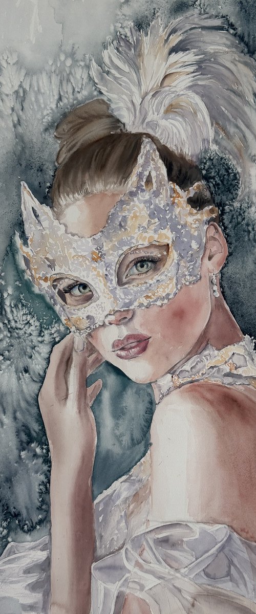 “Whispers behind the mask” by Irina Ponna