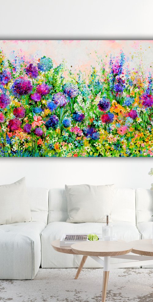 More than Enough - Spring Garden Flower Field by Soos Roxana Gabriela