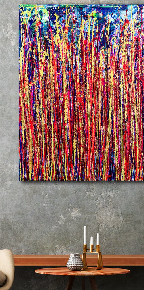 Dynamic drizzles (Abstract) 2 by Nestor Toro