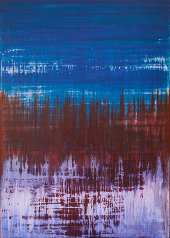 Blue Dark Red Lavender